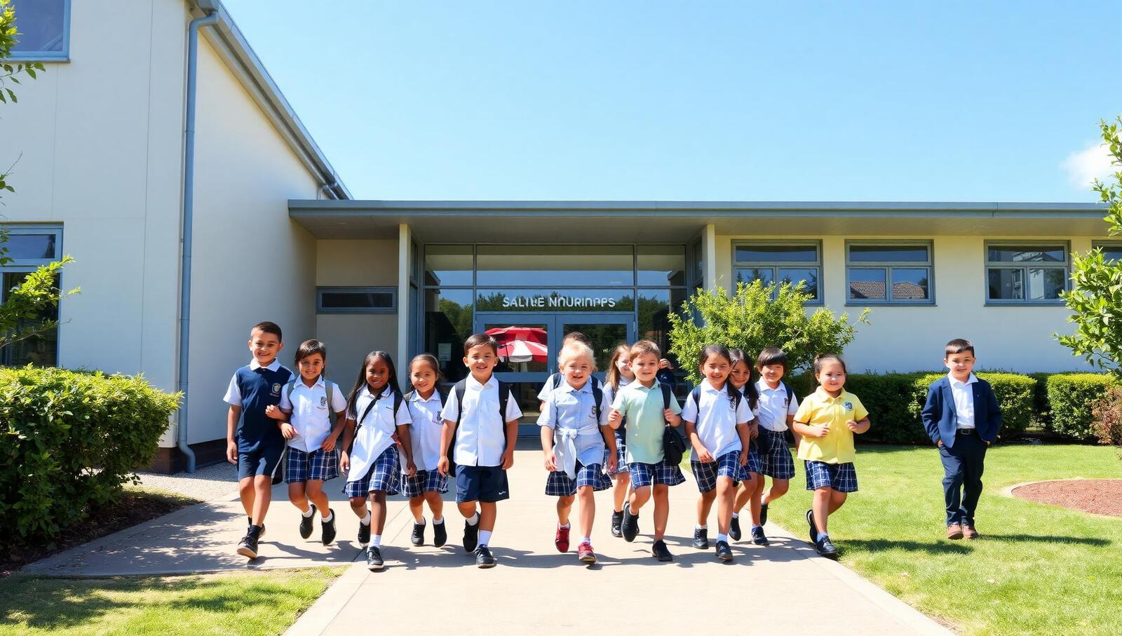 Happy students at GS Memorial Public School